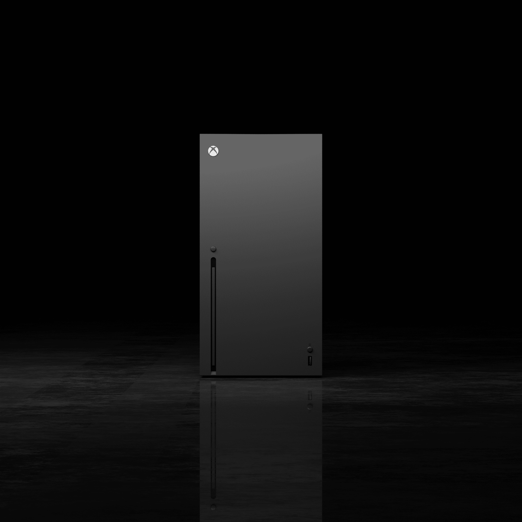 Xbox 3d-design viewed from an front view
